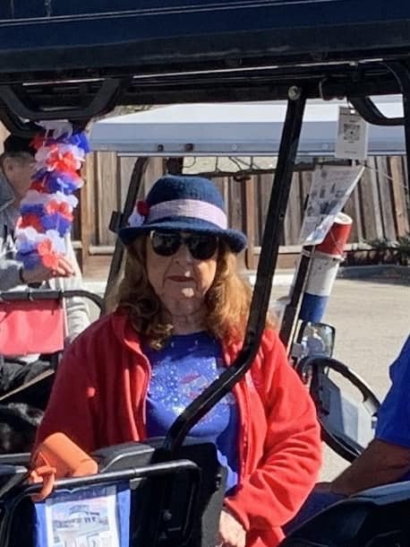 7-4-24 - Susan Baker who was honored to participate in the City of Monterey&rsquo;s 4th of July Parade as part of the Monterey Bay Vets.