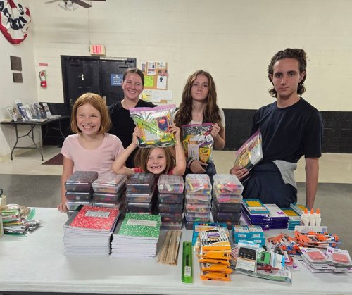 9-11-24 - Los Alamitos Unit 716 - Unit 716 Juniors donated both items & time/assistance sorting and packaging school supplies for this year's Give 10 drive & school community support.