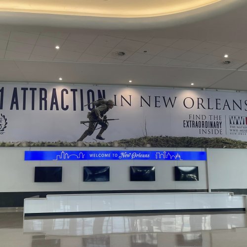 8-22-24 - 105th National Convention, New Orleans, LA - Signage seen by all upon arrival at the New Orleans Airport.