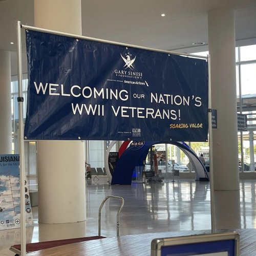 8-22-24 - 105th National Convention, New Orleans, LA - Signage seen by all upon arrival at the New Orleans Airport.