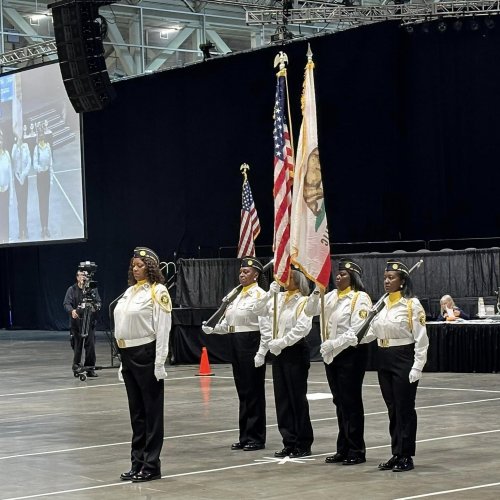 8-23-24 - 105th National Convention, New Orleans, LA - Jackie Robinson Unit 252 performing in Honor Guard Competition at The American Legion National Convention. Photo Credit: Henry Sanchez.