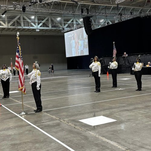 8-23-24 - 105th National Convention, New Orleans, LA - Jackie Robinson Unit 252 performing in Honor Guard Competition at The American Legion National Convention. Photo Credit: Henry Sanchez.