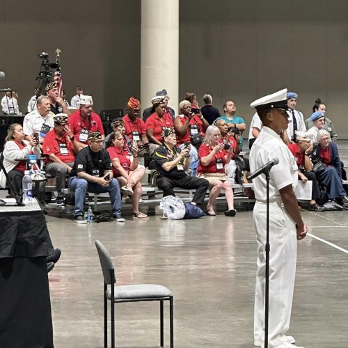 8-23-24 - 105th National Convention, New Orleans, LA - Views of the audience during the Color Guard competition. Photo Credit: Henry Sanchez.