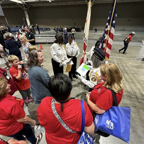 8-23-24 - 105th National Convention, New Orleans, LA - History has been made!! 2nd Place in category 2!! First All Black Female Honor Guard, American Legion Auxiliary Jackie Robinson Unit 252!! CONGRATULATIONS!!!! Photo Credit: Henry Sanchez.