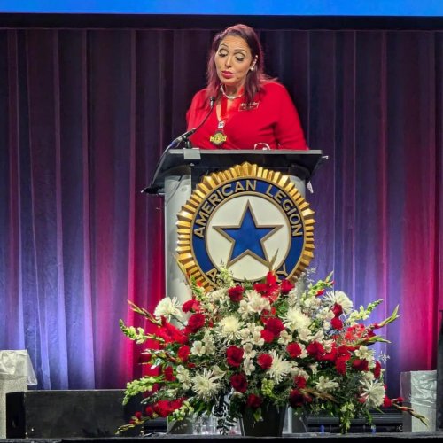 8-26-24 - 105th National Convention, New Orleans, LA - Opening session - National Rules’ Erika Hernandez.