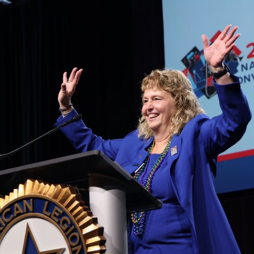 8-26-24 - 105th National Convention, New Orleans, LA - Opening session - National President Lisa Williamson.