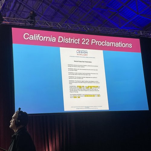 8-27-24 - 105th National Convention, New Orleans, LA - California’s mention during National Poppy Chairman Norma Tramm’s report.