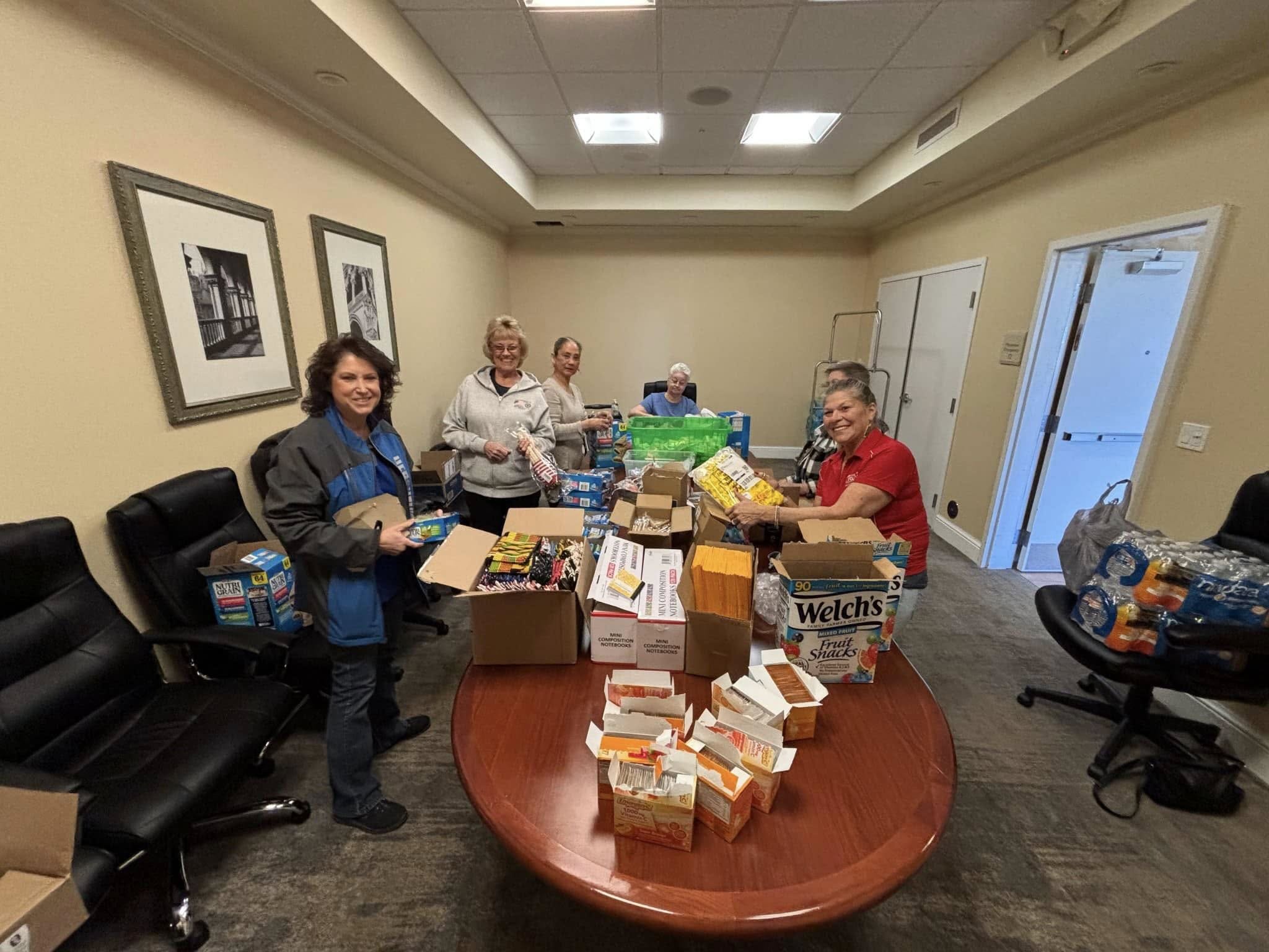 1-16-25 - DEC in Palmdale - Putting together the ditty bags.