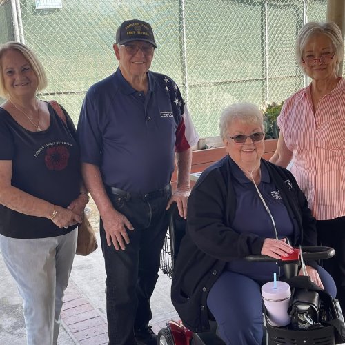 9-19-24 - Linda Hayes’ - “Lady Liberty” - Long Beach VA Visit to Cabrillo, LBVA Blind Rehab Center, Spinal Cord Injury & spectaular lunch in the garden. Photo Credits: Erika Hernández.