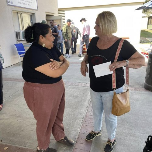 9-19-24 - Linda Hayes’ - “Lady Liberty” - Long Beach VA Visit to Cabrillo, LBVA Blind Rehab Center, Spinal Cord Injury & spectaular lunch in the garden. Photo Credits: Erika Hernández.