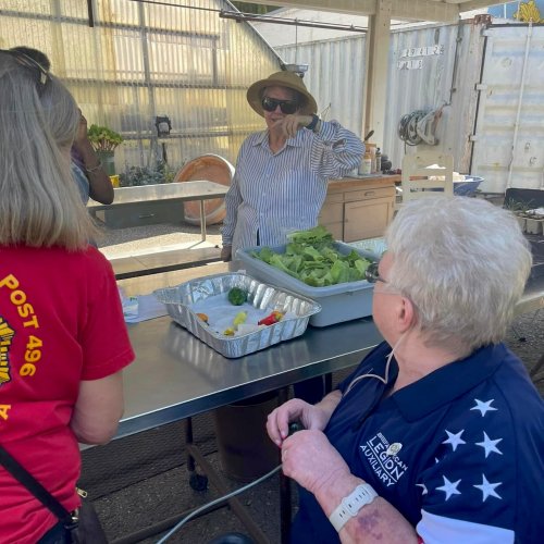 9-19-24 - Linda Hayes’ - “Lady Liberty” - Long Beach VA Visit to Cabrillo, LBVA Blind Rehab Center, Spinal Cord Injury & spectaular lunch in the garden. Photo Credits: Erika Hernández.