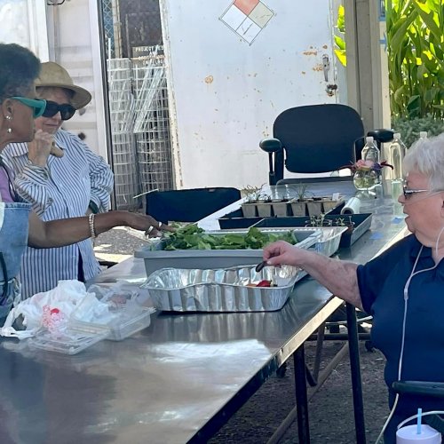 9-19-24 - Linda Hayes’ - “Lady Liberty” - Long Beach VA Visit to Cabrillo, LBVA Blind Rehab Center, Spinal Cord Injury & spectaular lunch in the garden. Photo Credits: Erika Hernández.