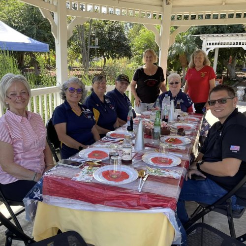 9-19-24 - Linda Hayes’ - “Lady Liberty” - Long Beach VA Visit to Cabrillo, LBVA Blind Rehab Center, Spinal Cord Injury & spectaular lunch in the garden. Photo Credits: Erika Hernández.