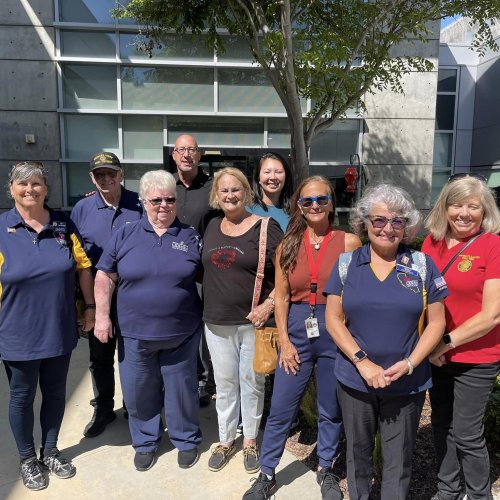 9-19-24 - Linda Hayes’ - “Lady Liberty” - Long Beach VA Visit to Cabrillo, LBVA Blind Rehab Center, Spinal Cord Injury & spectaular lunch in the garden. Photo Credits: Erika Hernández.