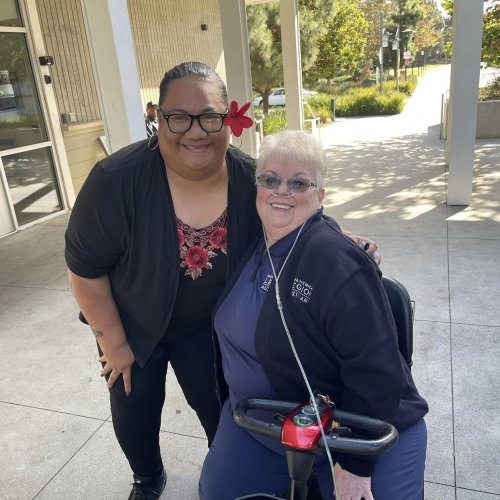 9-19-24 - Linda Hayes’ - “Lady Liberty” - Long Beach VA Visit to Cabrillo, LBVA Blind Rehab Center, Spinal Cord Injury & spectaular lunch in the garden. Photo Credits: Erika Hernández.