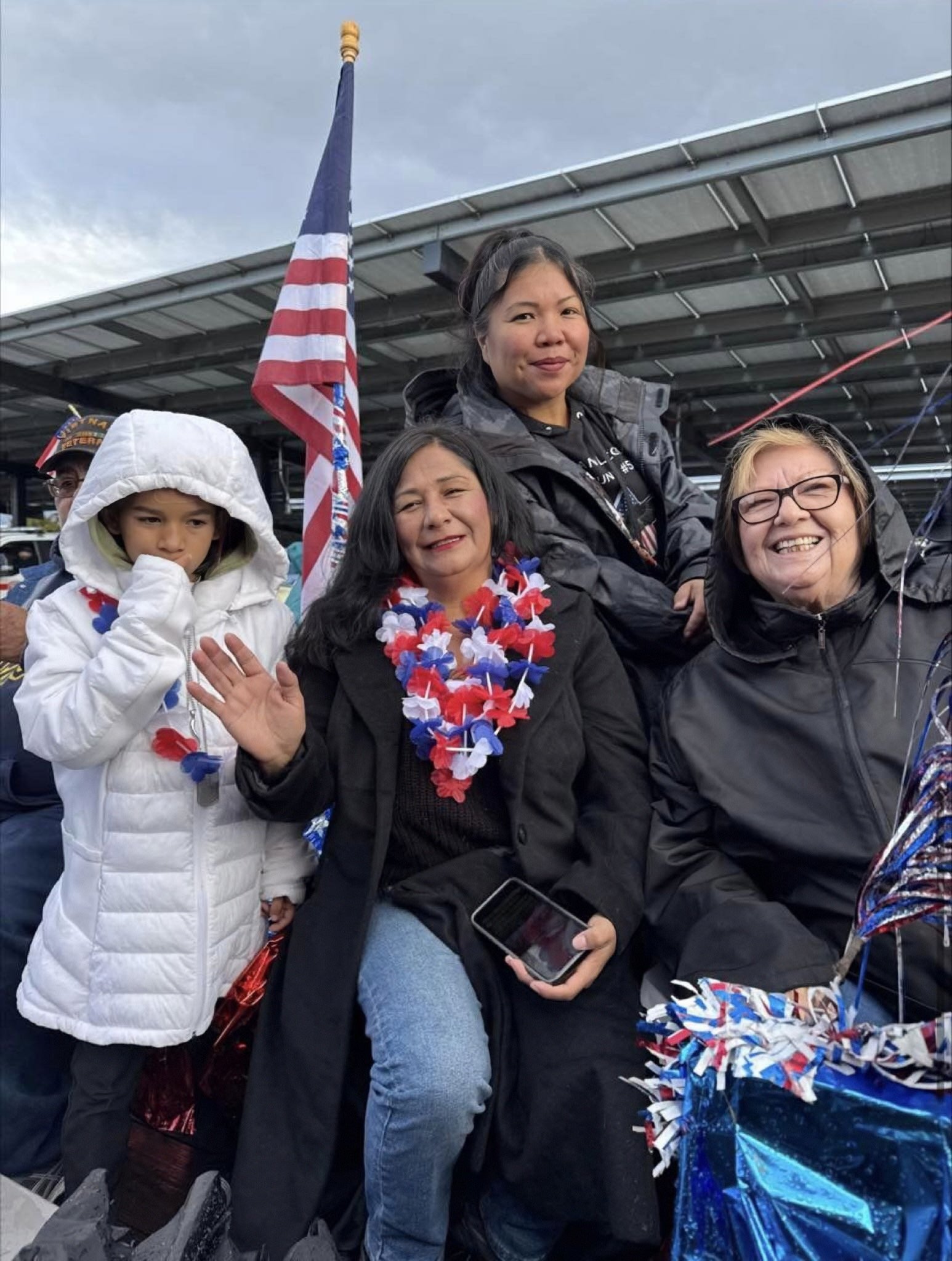 11-11-24 - Photo Credit: Rosemary Barron, Unit Historian - Monterey County 14th Annual Veterans Day Parade. Rain or shine the members of Auxiliary Unit 589, District 28 were in the spirit! Unit President Stella Perez thanks all the members that braved the weather conditions. Honoring those that gave and continue to give so much!